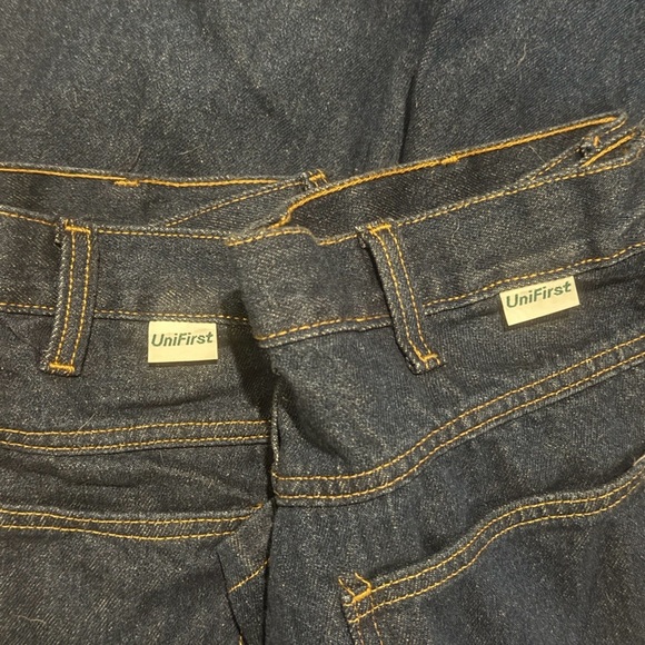 Men’s Unifirst work jeans 100 % cotton New 34x32 4 pairs - Picture 2 of 4